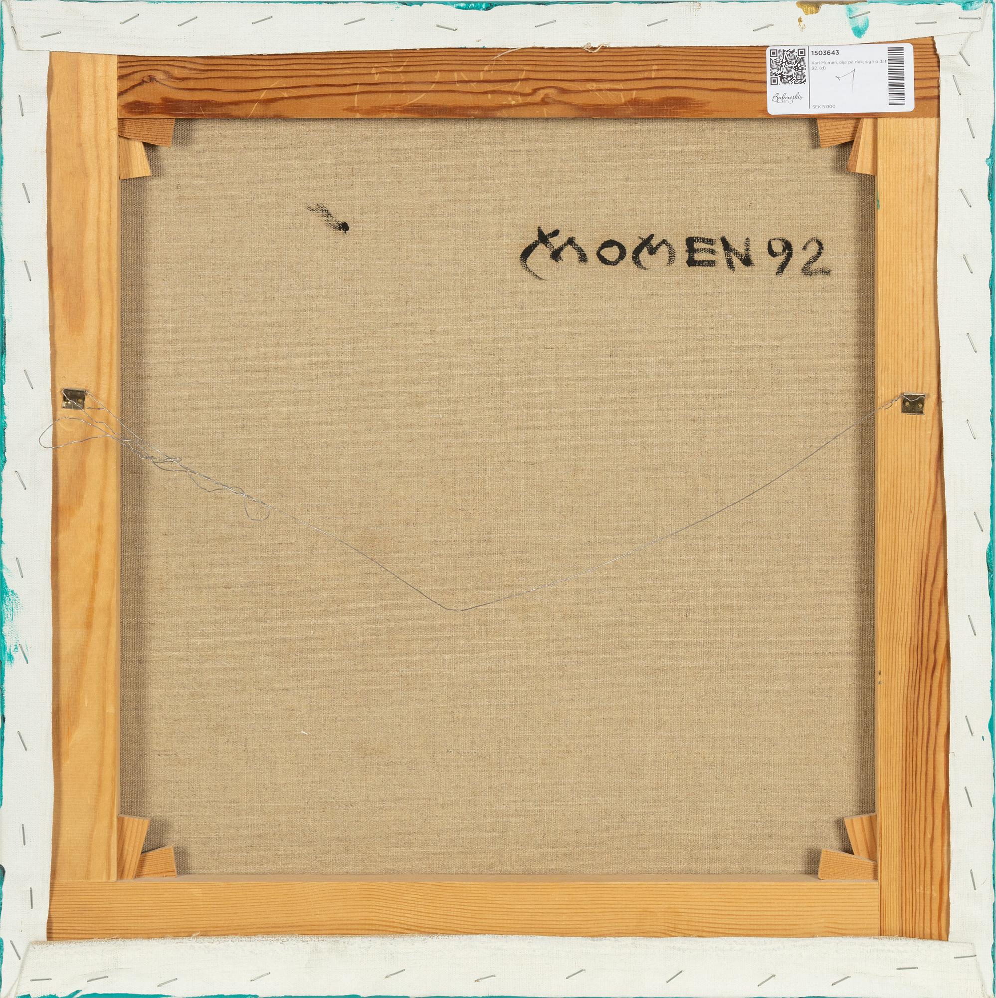 Karl Momen, Utan titel.