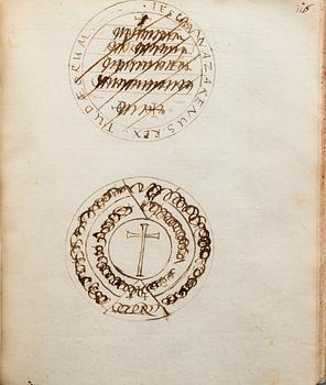 Manuscripts, from Queen Christina's 17th century library,  'Manuscript Medici I'.
