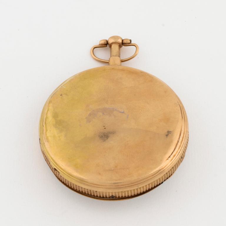 POCKET WATCH, case marked "FLB", inner case marked "Breguet à Paris", 53 mm.