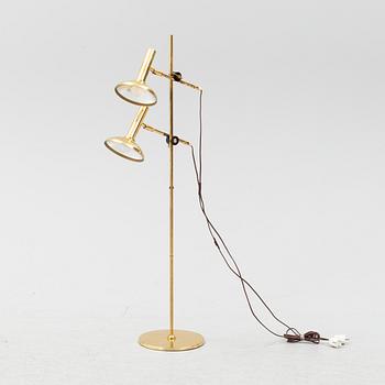 A brass floor lamp, Örsjö, later part of the 20th century.