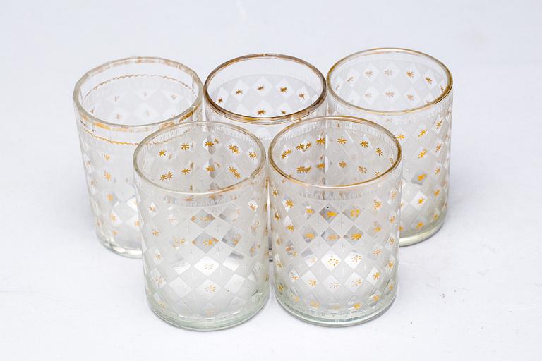 GLAS, 5 stycken, 1800-talets början.