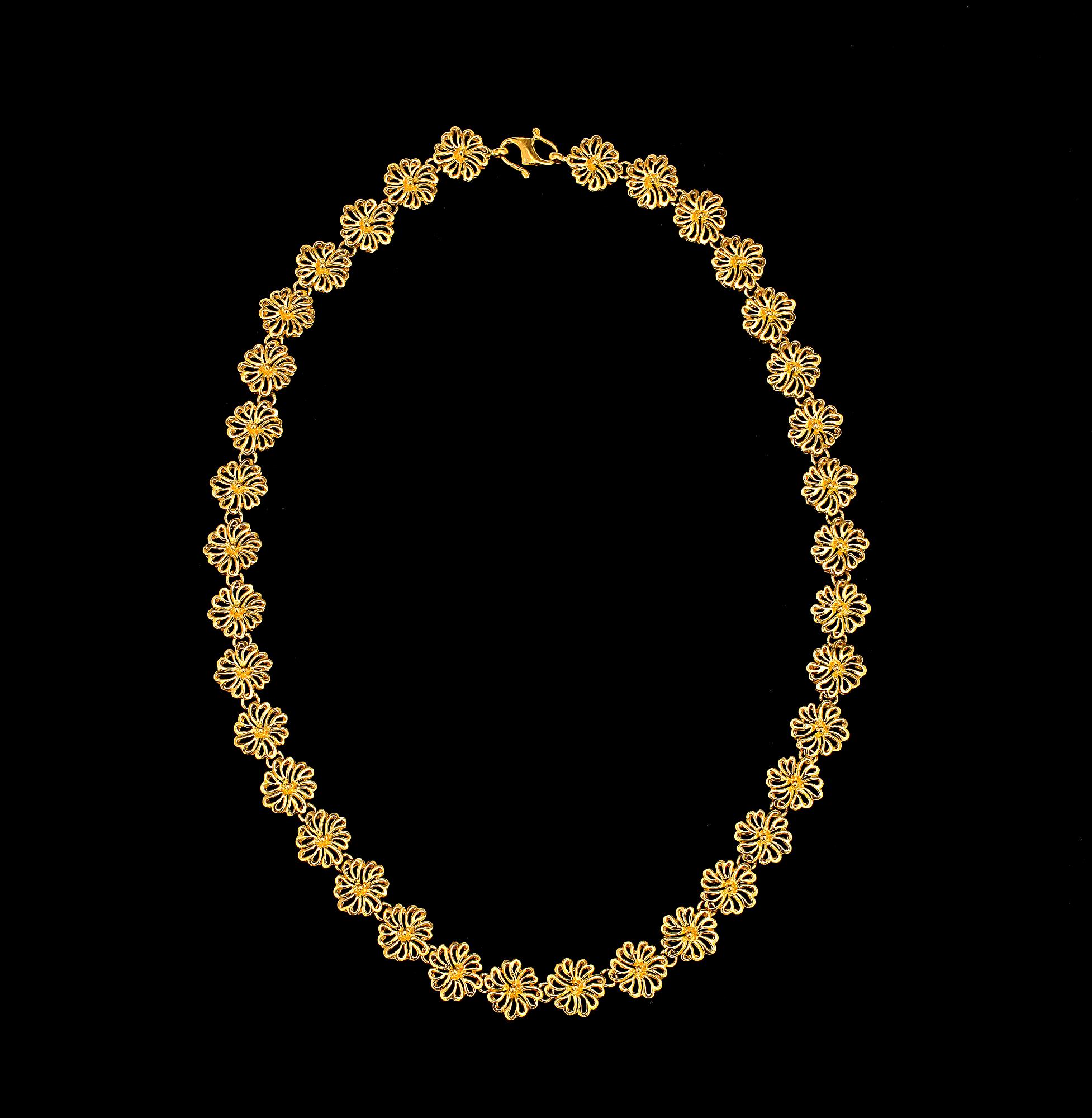 COLLIER, guld 22k. Vikt ca 51 g.