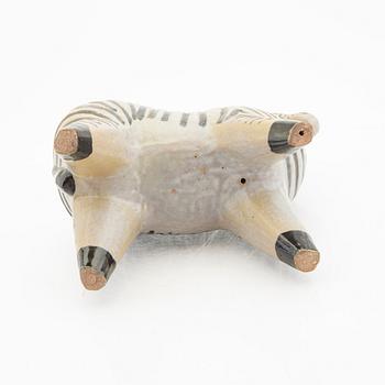 Lisa Larson, figurin, stengods, "Zebra" ur serien "Stora Zoo". Gustavsberg.