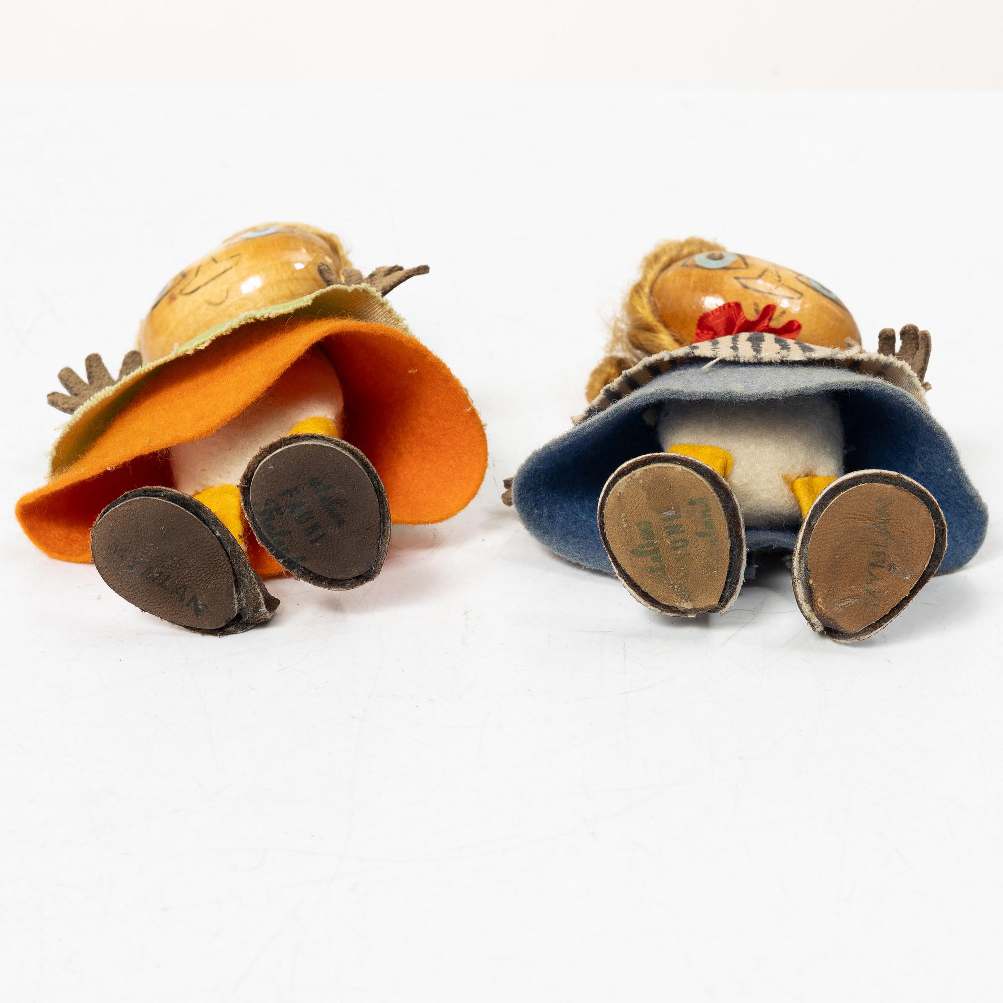 Atelier Fauni, figurines, 2 pcs, "Mymlan", Finland.