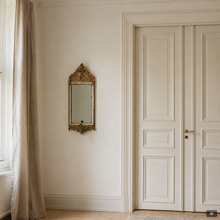 Mirror wall sconce, Rococo, 1770s.