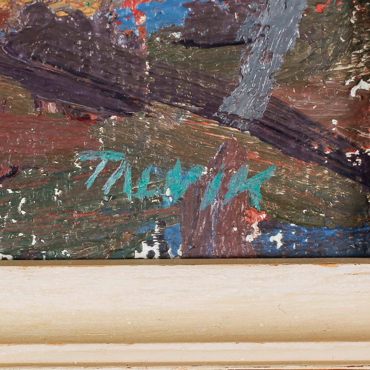 HERMAN TALVIK, olja på duk, signerad.