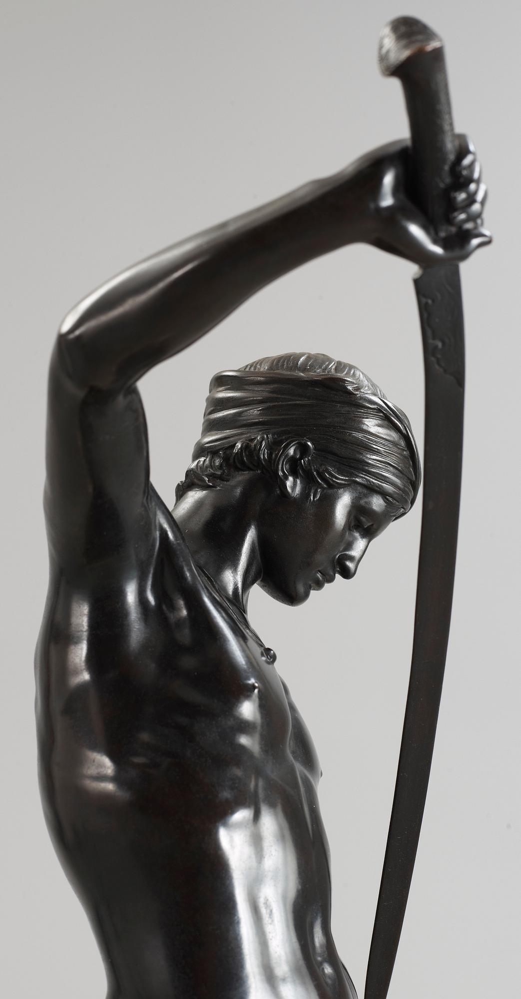 Jean Antonin Marius Mercié, "David vainqueur" (= The winner David).