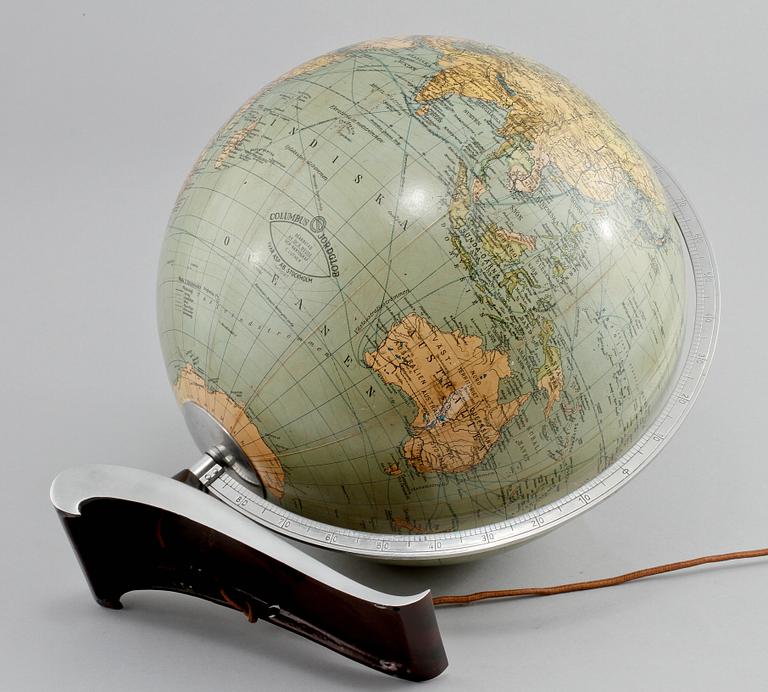 JORDGLOB, Columbus Jordglob, Dr Neuse, omkring 1900-talets mitt.