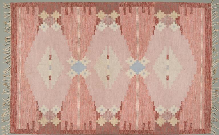 MATTA, rölakan, Ingegerd Silow, monogramsignerad, 1900-talets andra hälft, 244 x 167 cm.