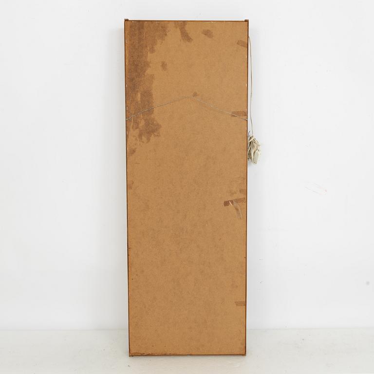 A Swedish teak mirror, 1960's.