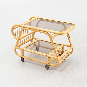 A bamboo serving trolley, second half of the 20th century.