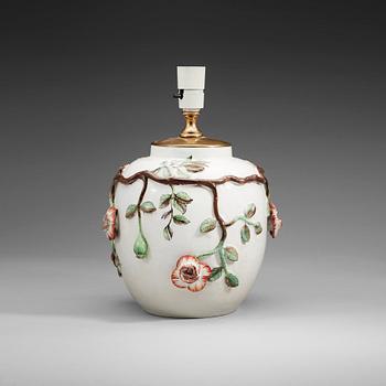 1400. A Swedish faience jar, Marieberg, 18th Century.