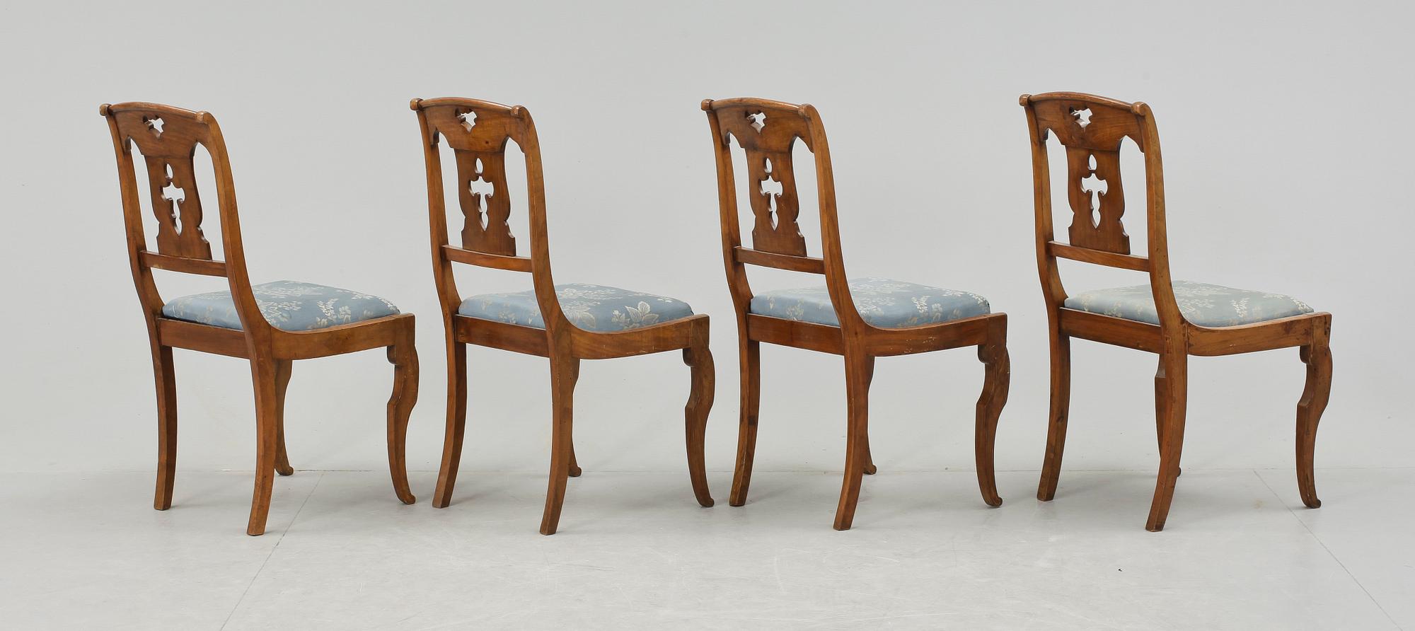STOLAR, 4 st, senempire, 1800-talets första hälft.