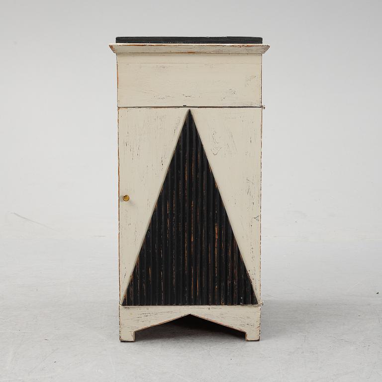 A late 19th century bedside table.