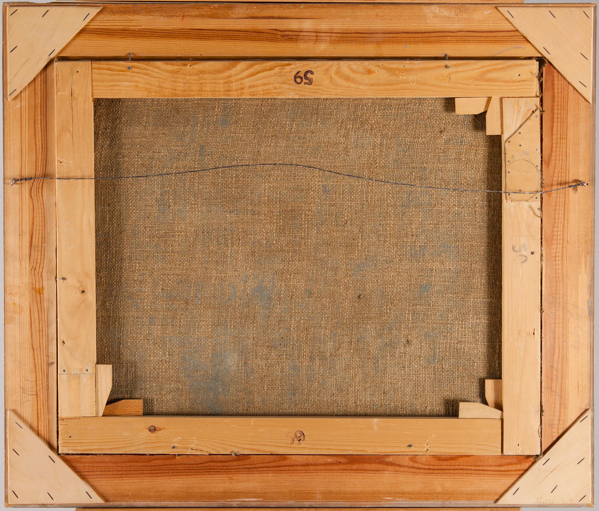 AUKUSTI KOIVISTO, olja på duk, signerad.