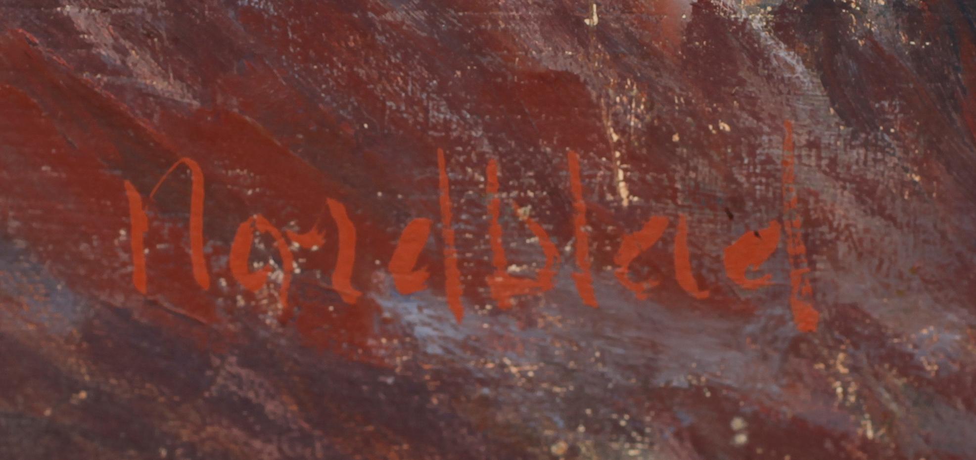 GÖSTA NORDBLAD, olja på pannå, signerad.