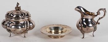 PARTI SILVER, 3 delar, 1900-tal. Bl.a. Ray Urban. Tot vikt 420 gram.