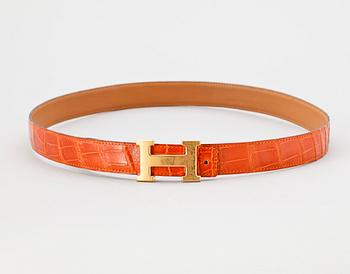 1306. An alligator belt by Hermès.