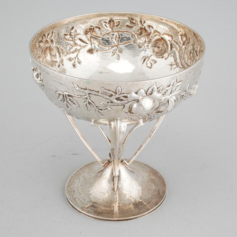 SKÅL, silver, Elkington & Co, London, jugend, tidigt 1900-tal, vikt 762 gram.