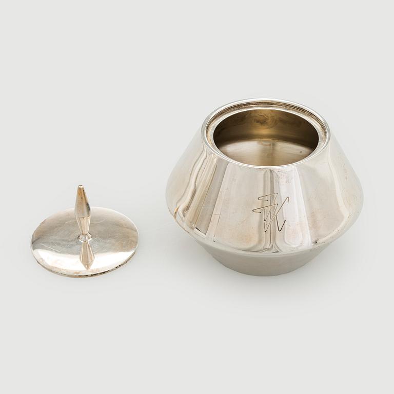 John Prip, a three-piece ‘The Diamond’ sterling silver coffee set for  Reed & Barton, c. 1960s.