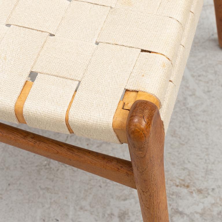Hans J. Wegner, stolar, 5 st, "CH-23", Carl Hansen & Son, Odense, Danmark, 1950/60-tal.