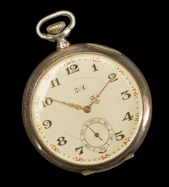 FICKUR, silver, Lucien U Chopard, ca 1920-tal. Vikt ca 65 g.