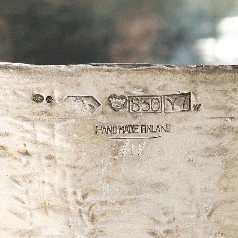 Tapio Wirkkala, bowl and ladle, silver, Kultakeskus, Hämeenlinna, 1976.