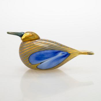 Oiva Toikka, årsfågel och ägg 2004, "Blue Scaup Duck", signerade O. Toikka Nuutajärvi 2004.