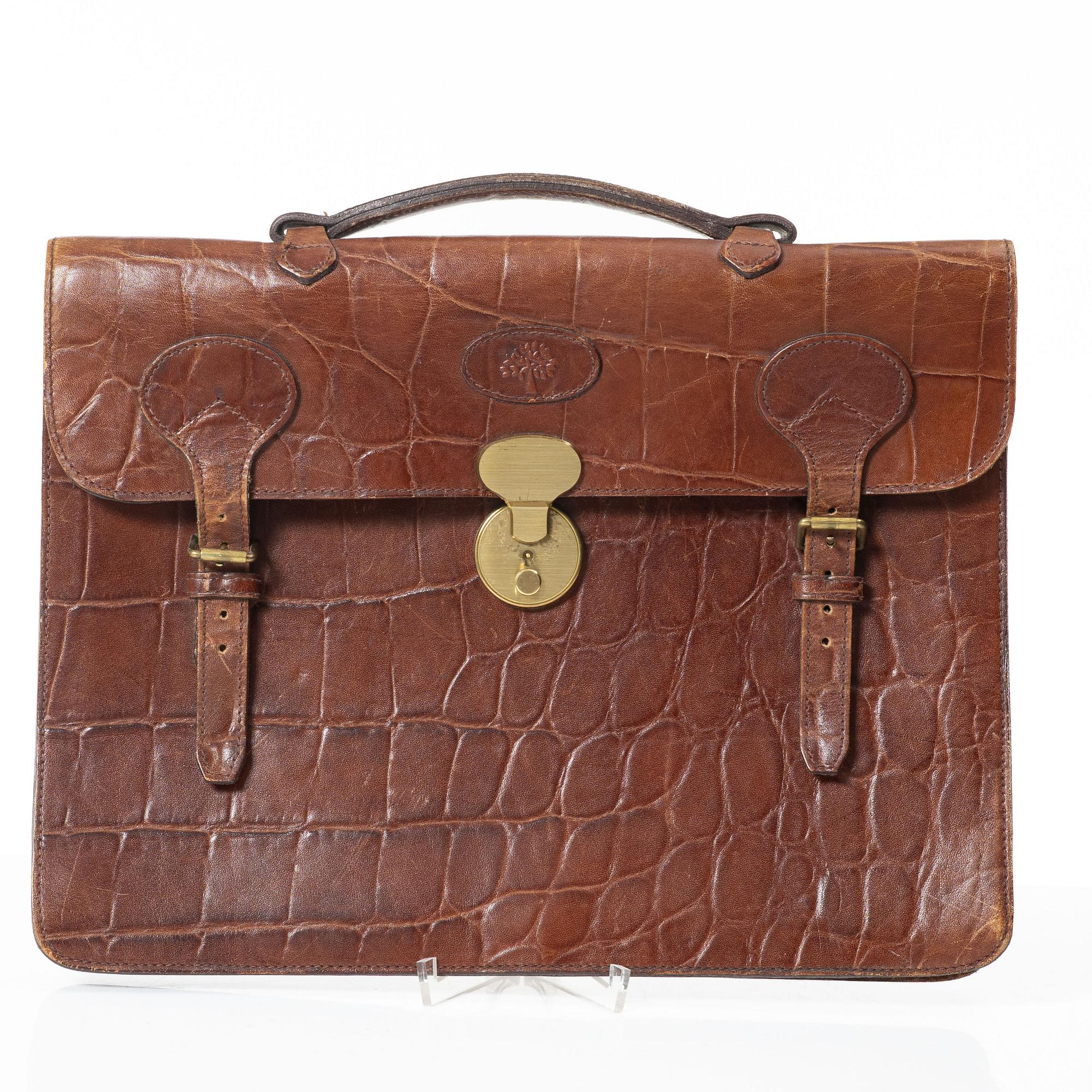 Mulberry, portfölj, vintage.