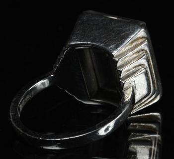 RING, silver, Wiwen Nilsson, Lund, 1947.