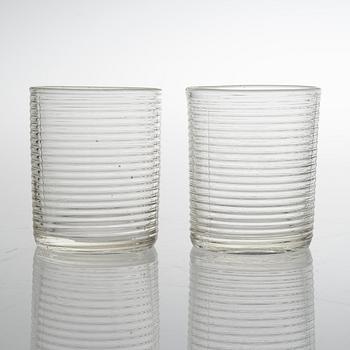 AINO AALTO, A PAIR OF DRINKING GLASSES, Karhula. In production 1935-1939.