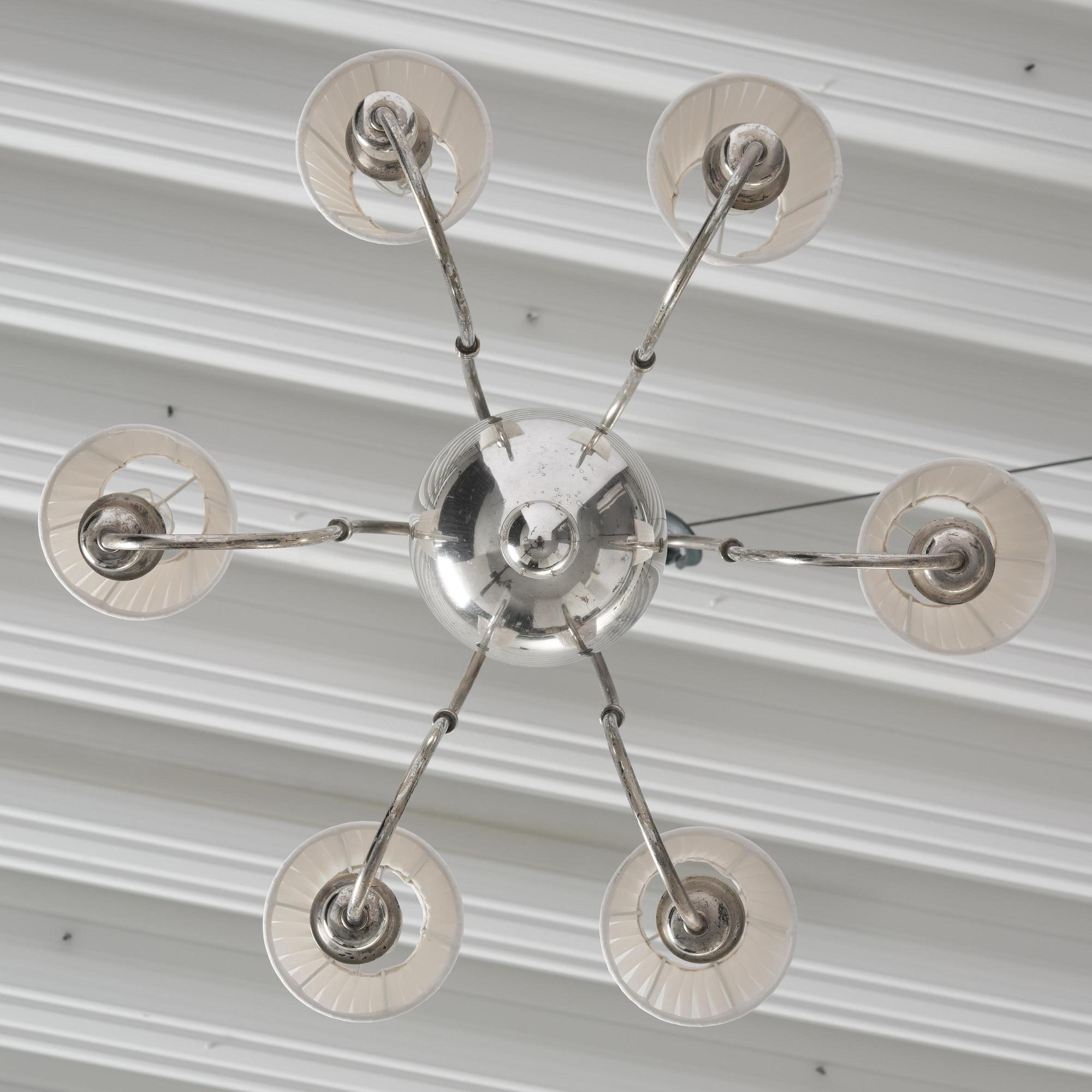 Elis Bergh, a Swedish Grace ceiling lamp, C.G. Hallberg, Stockholm, 1920s.