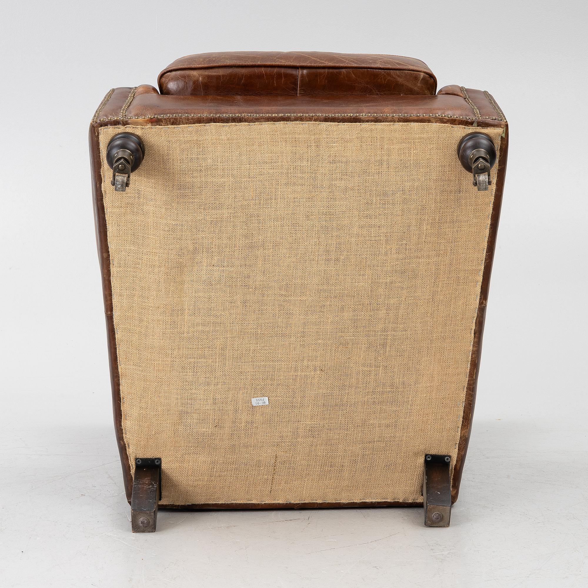 An armchair, contemporary.