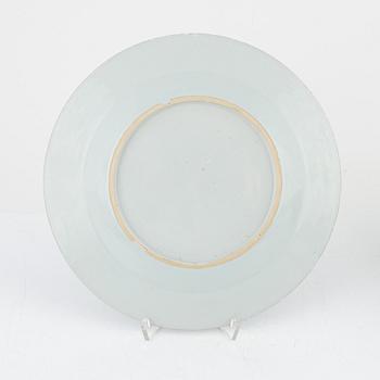 Twelve blue and white porcelain plates, china, Qianlong (1736-95).
