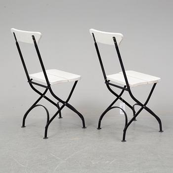 Six garden chairs from Byarums Bruk in Vaggeryd.