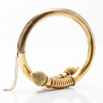OTTO ROLAND MELLIN, armband, 18K guld,  Helsingfors 1870-tal.