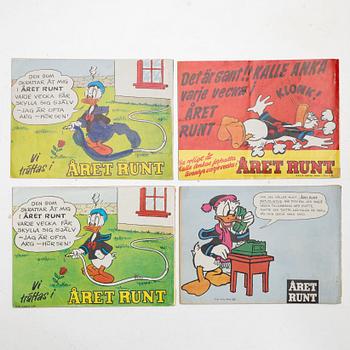Comic books, 11 items, including “Snow White and the Seven Dwarfs” and “Donald Duck’s Christmas Book”, 1947–1962.