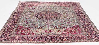 An antique Isfahan carpet, circa 342 x 250-260 cm.