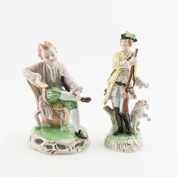 Figurines 6 pcs including Dresden Germany first half of the 20th century porcelain.