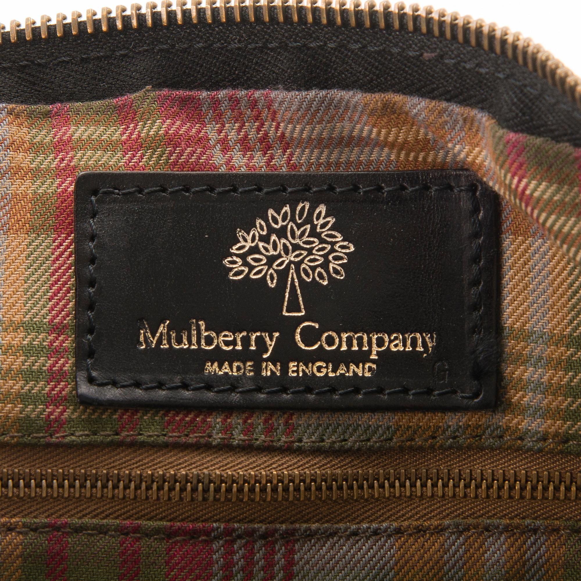 MULBERRY Vintage Black Scotchgrain Shopper Bag. Bukowskis