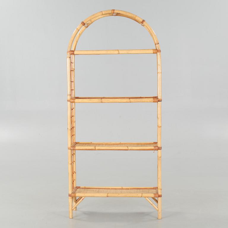 A rattan shelf, second half of the 20th century.