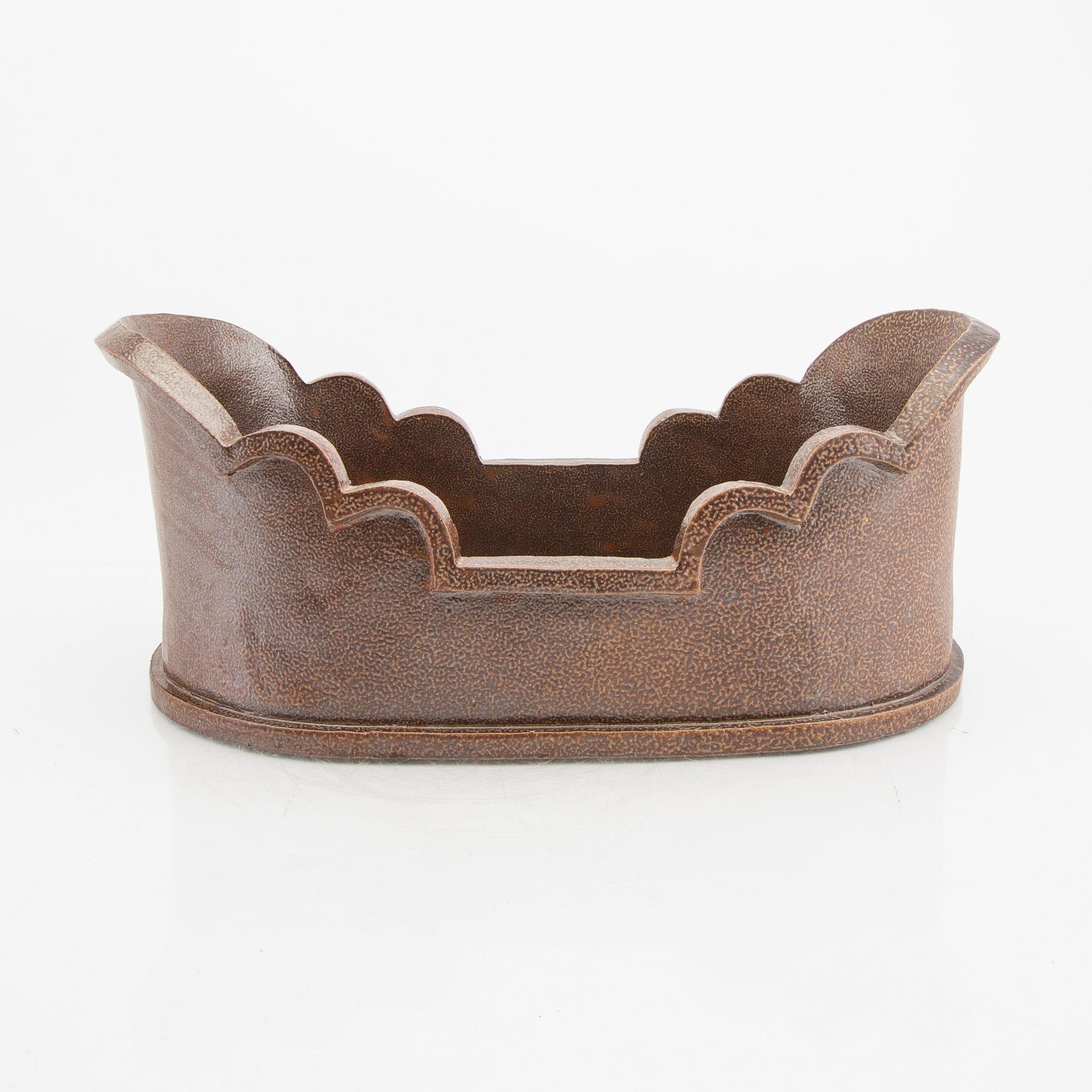 Signe Persson-Melin, a "Barca" saltglazed urn signed and dated (?).