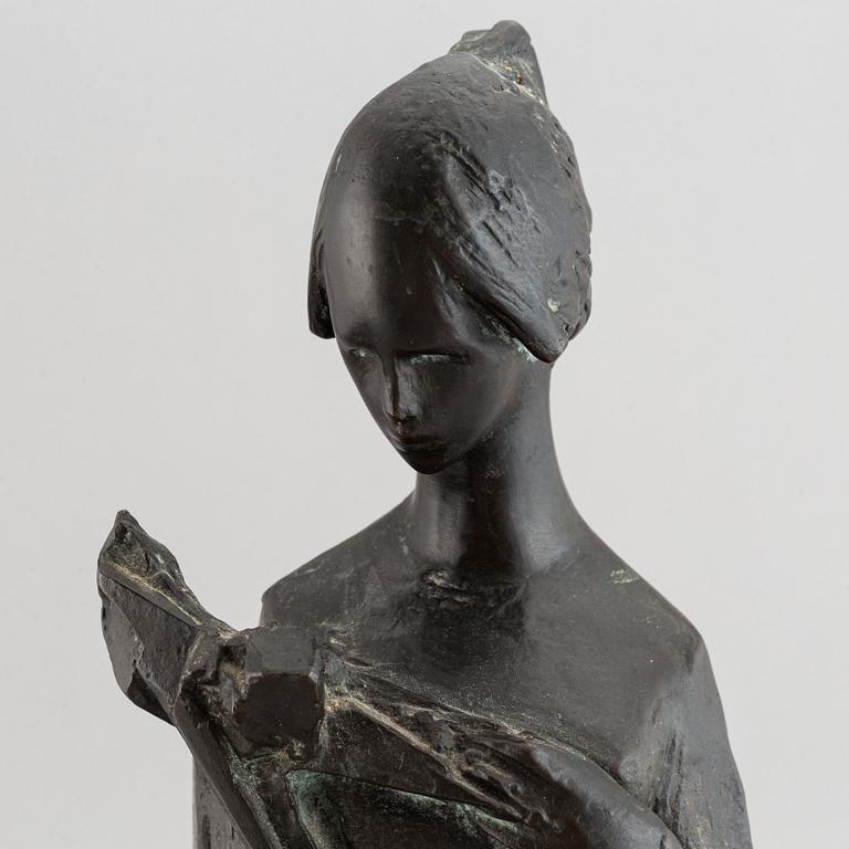 Jan Hána, efter. Skulptur. Signerad. Brons, höjd 54,5 (ink bas).