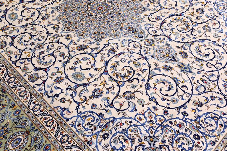 A carpet, Keshan, ca 406 x 300 cm.