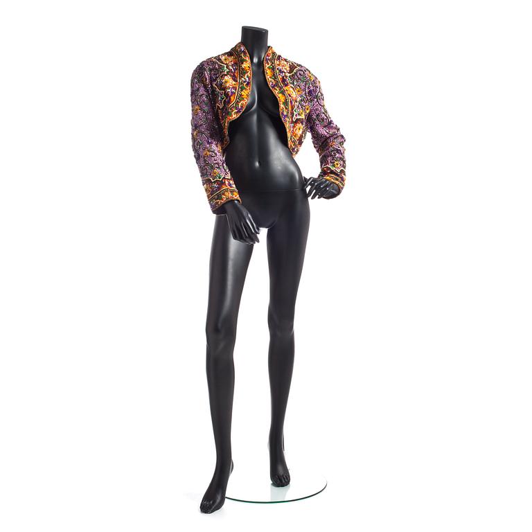 CAROLINE CHARLES, evening jacket.