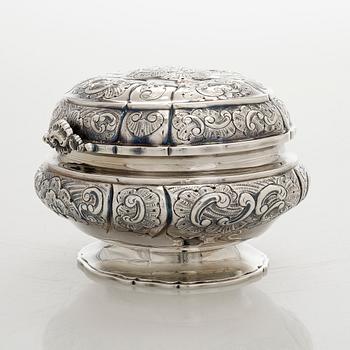 Preben Salomonsen, sockerskrin, sterlingsilver, Danmark 1900-talets senare hälft.