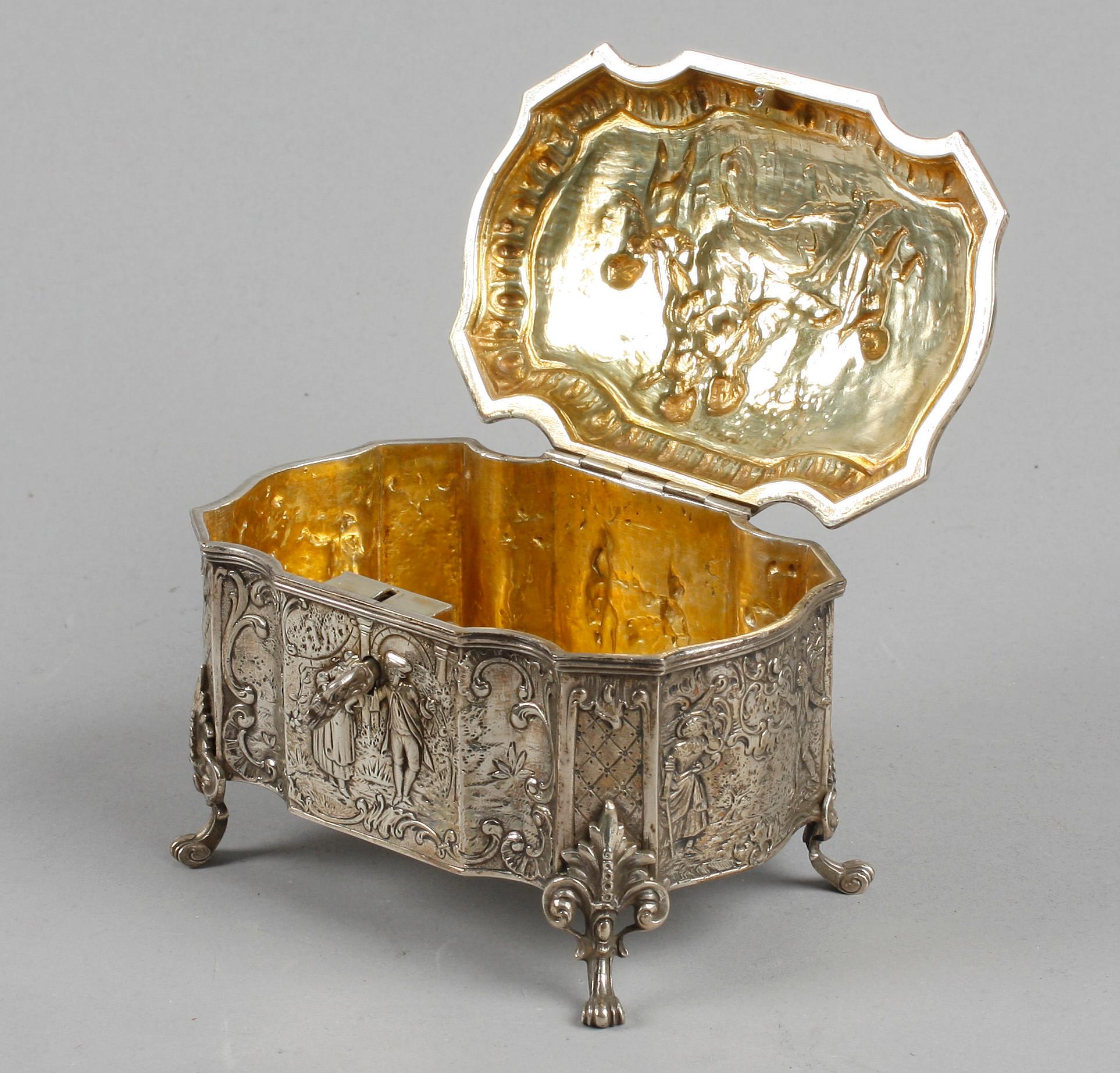 SKRIN, silver, troligen Holland, 1900-tal. Vikt ca 380 gr.