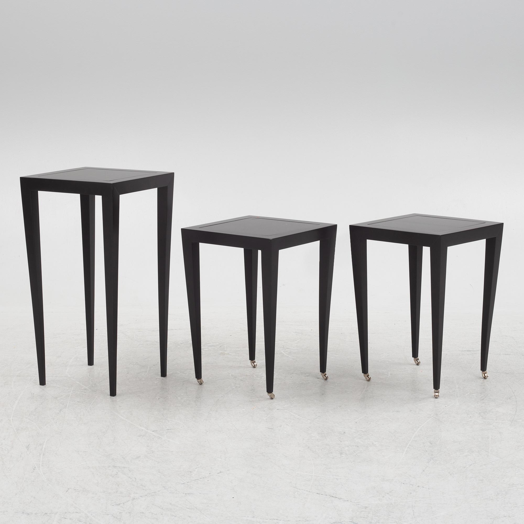 Three side tables.