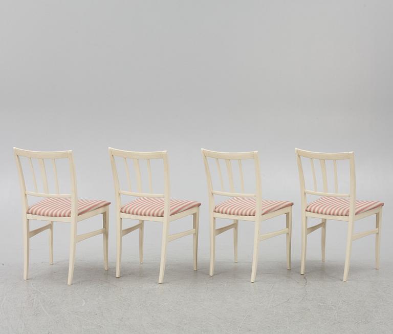 Carl Malmsten, dining table, 2 armchairs, 4 chairs, "Talavid", Waggeryd's Furniture Factory, second half of the 20th century.