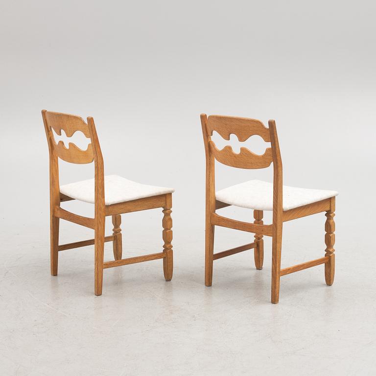 Henning Kjaerulf, six "Razor Blade" chairs, Denmark, second half of the 20th century.